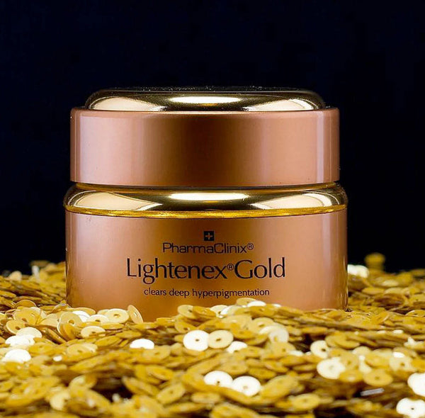 PharmaClinix skincare products for pigmentation, acne marks, and uneven tone on darker skin