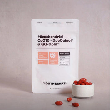 Youth and Earth supplements for healthy ageing, cellular energy, vitality and skin support from within
