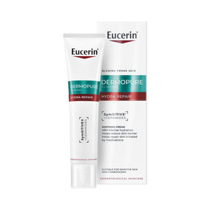 Eucerin Dermopure Hydra Repair cream packaging on a white background