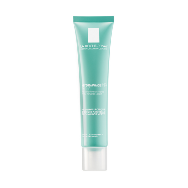 La Roche-Posay Hydraphase Intense UV Rich cream tube on a white background