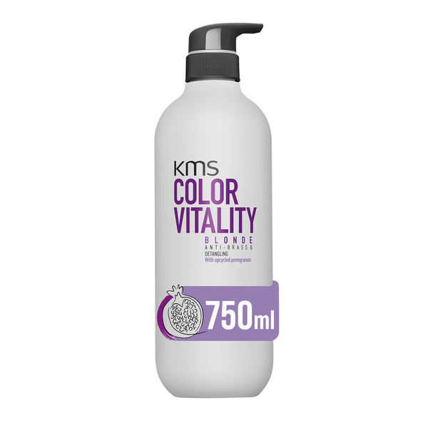 KMS Color Vitality blonde hair care product bottle on a white background