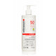 Ultrasun sunscreen bottle with pump on a white background