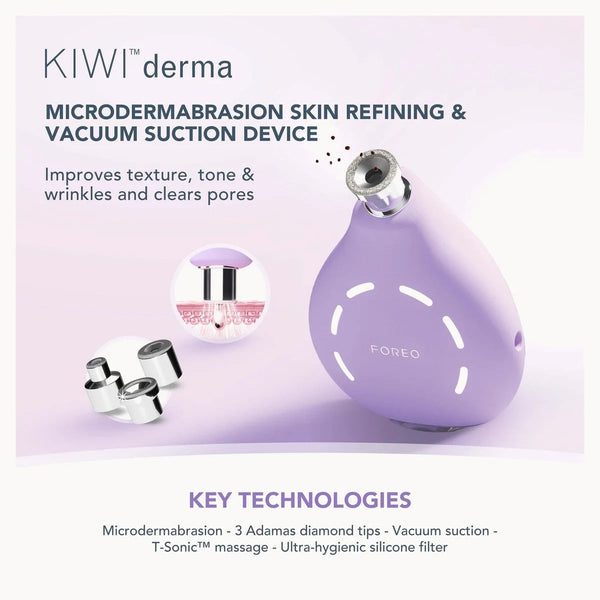 FOREO KIWI Derma Diamond Microdermabrasion Pore Vacuum