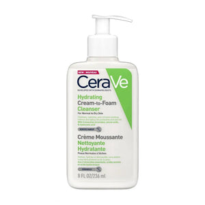 CeraVe Hydrating Cream-to-Foam Cleanser bottle