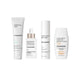 four of mesoestetic products - mesoestetic Brightening Foam (100ml) mesoestetic Age Element Brightening Concentrate (30ml) mesoestetic Melan Tran3x Daily Depigmenting Gel Cream (50ml) mesoestetic Mesoprotech Melan 130 Pigment Control (50ml)