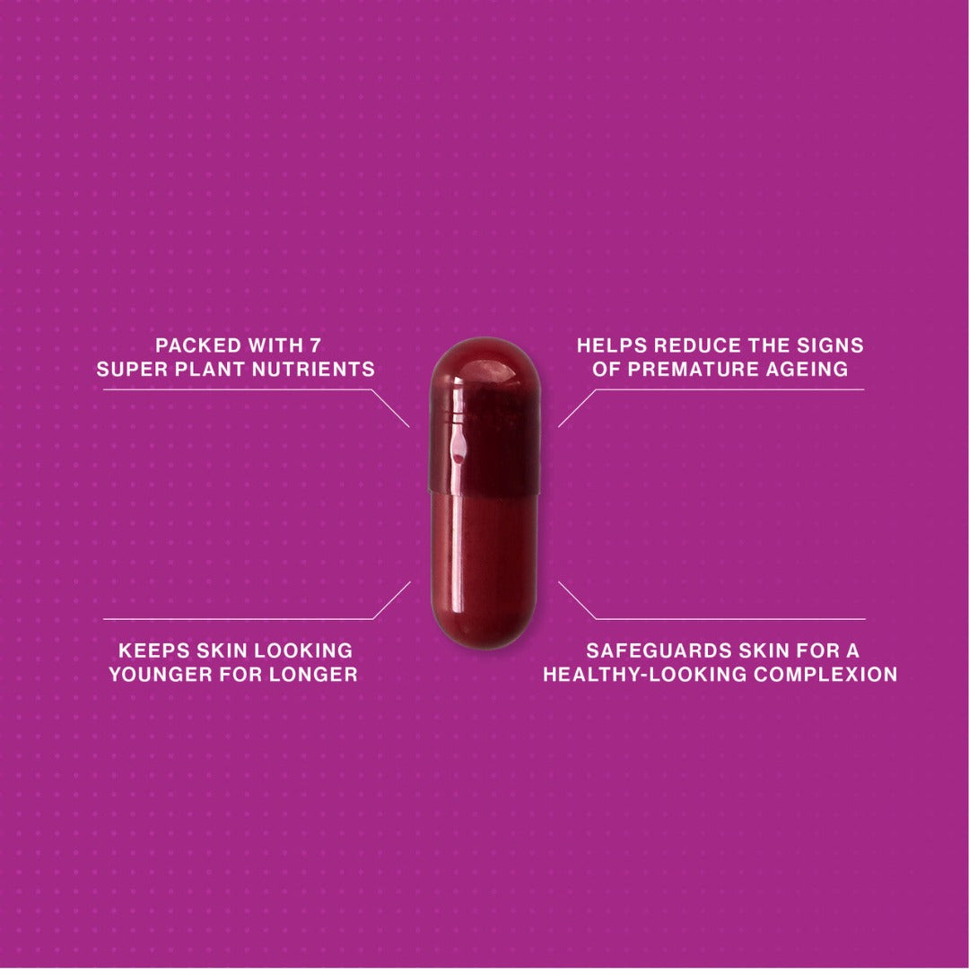 Information: packed with 7 super plant nutrients, helps reduce the signs of premature ageing, keeps skin looking younger for longer and safeguards skin for a healthy looking complection