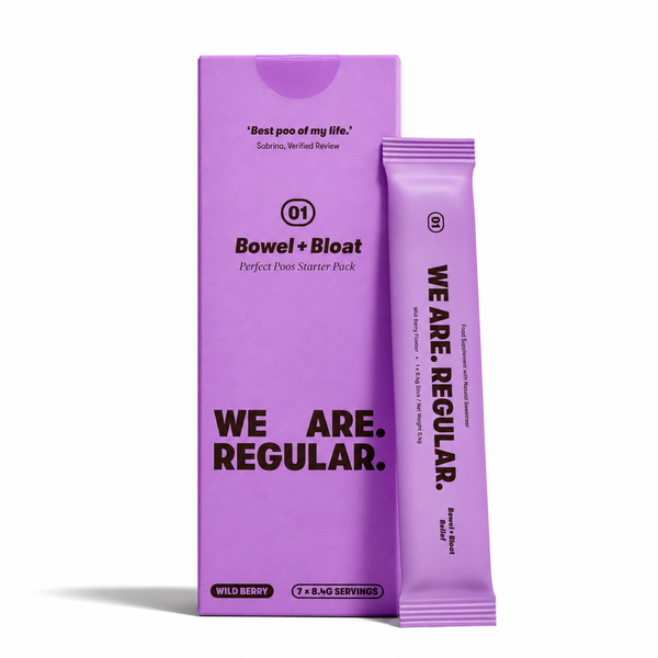 We Are Regular 01. Bowel + Bloat, Perfect Poos Starter Pack 59g