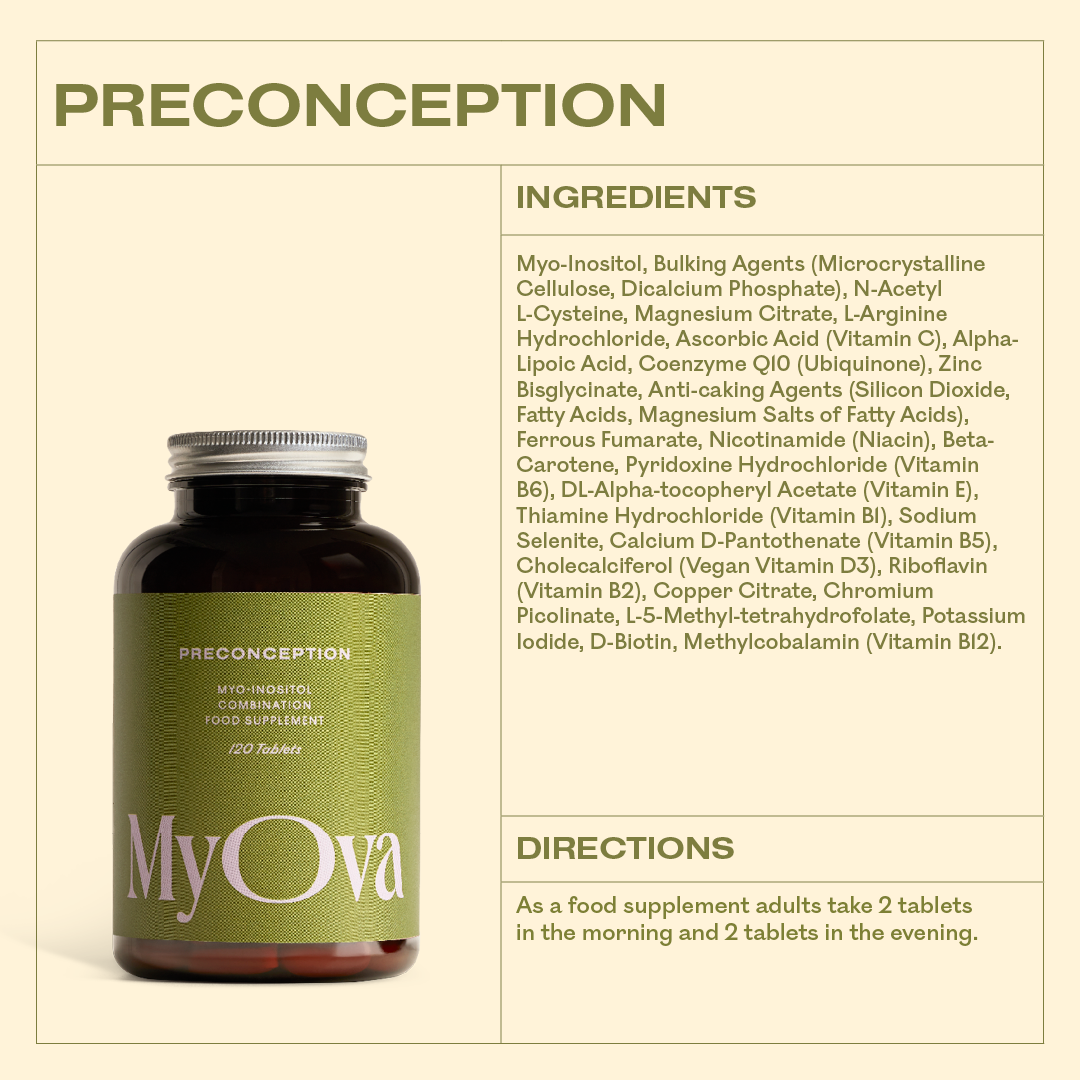 MyOva Preconception 120 Tablets