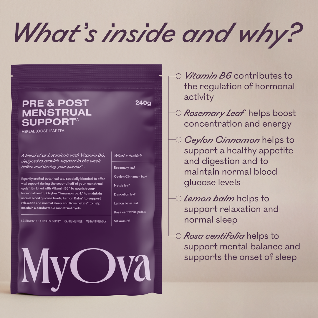 MyOva Pre and Post Mestrual Cyclle Support Tea 240g