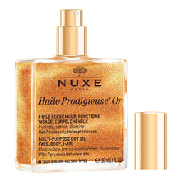 NUXE Huile Prodigieuse Or Golden Shimmer Multi-Purpose Dry Oil for Face, Body and Hair 100ml