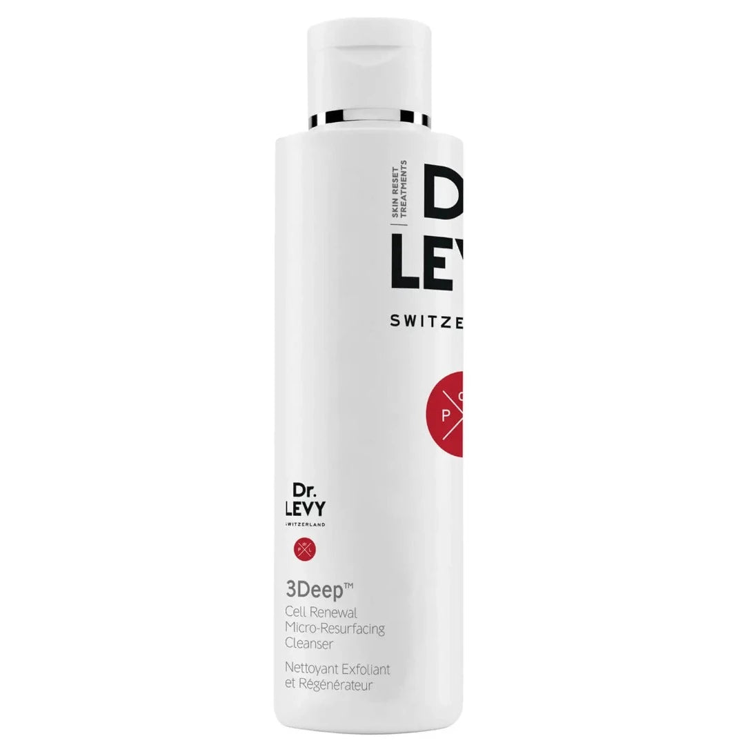 Dr LEVY Switzerland 3Deep Renewal Micro-Resurfacing Cleanser bottle