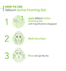 Bioderma Sébium Active Purifying Foaming Gel Oily to Acne-Prone Skin