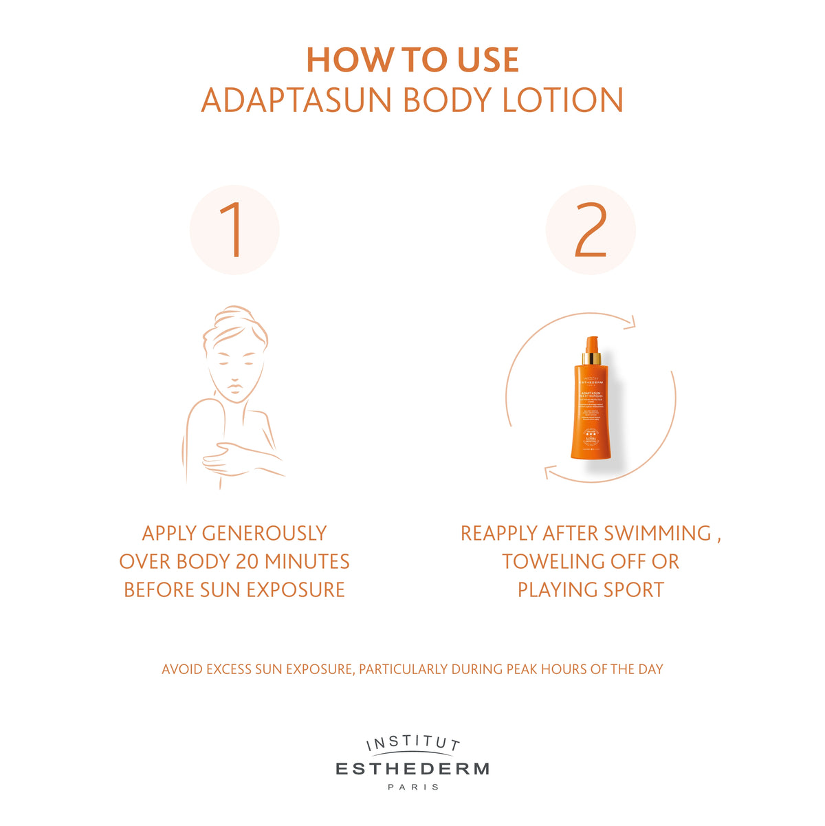 Institut Esthederm Adaptasun UVA/UVB Body Lotion Strong Sun Protection 200ml