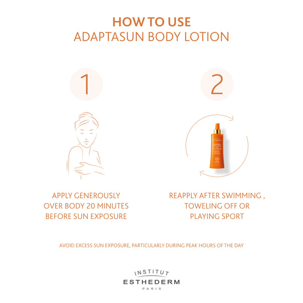 Institut Esthederm Adaptasun UVA/UVB Body Lotion Strong Sun Protection 200ml
