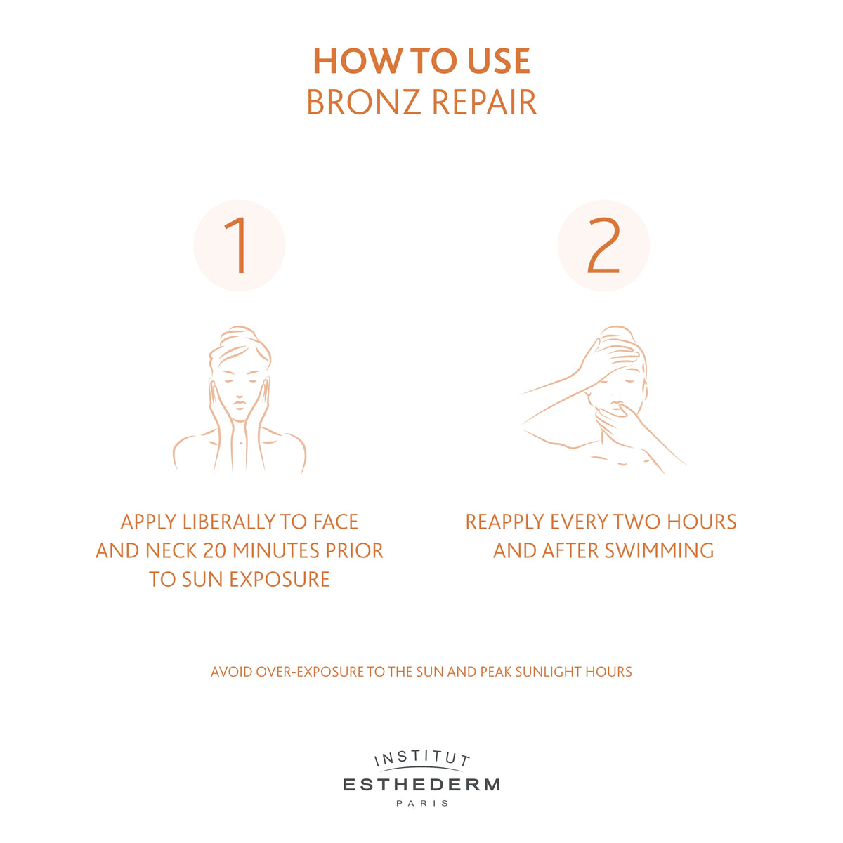 Institut Esthederm Bronz Repair Face Cream Strong Sun