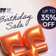 Birthday sale