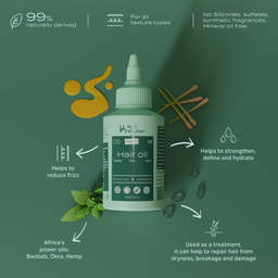 Kurl Kitchen Baobab, Okra and Hemp Hair Oil 100ml