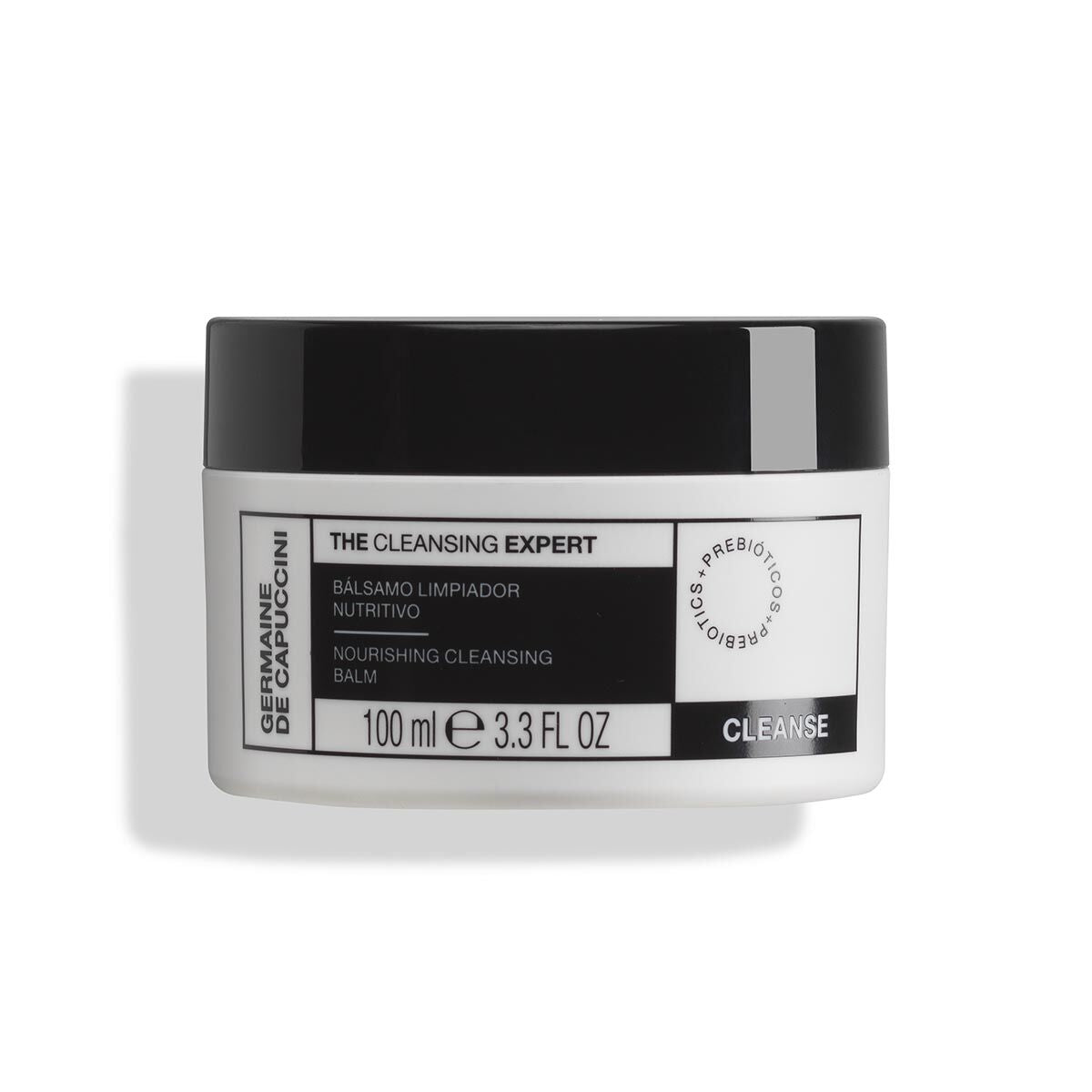 Balm container labeled 'The Cleansing Expert' on a white background