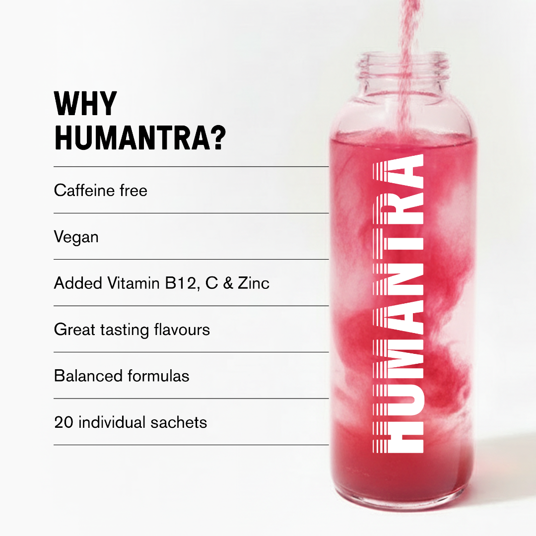 Humantra Black Cherry Electrolyte Powder, 20 Sachets