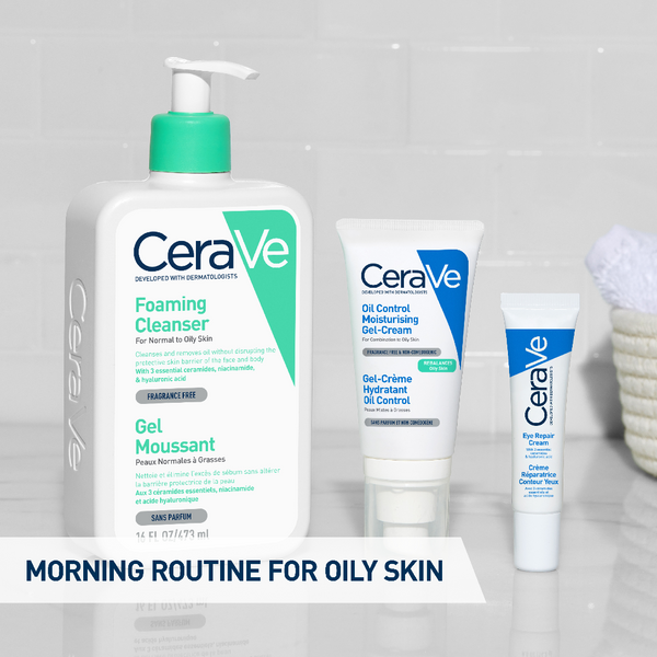 CeraVe Oil Control Gel-Cream Moisturiser With Oil Absorbing Technology & Ceramides For Combination and Oily Skin 52ml