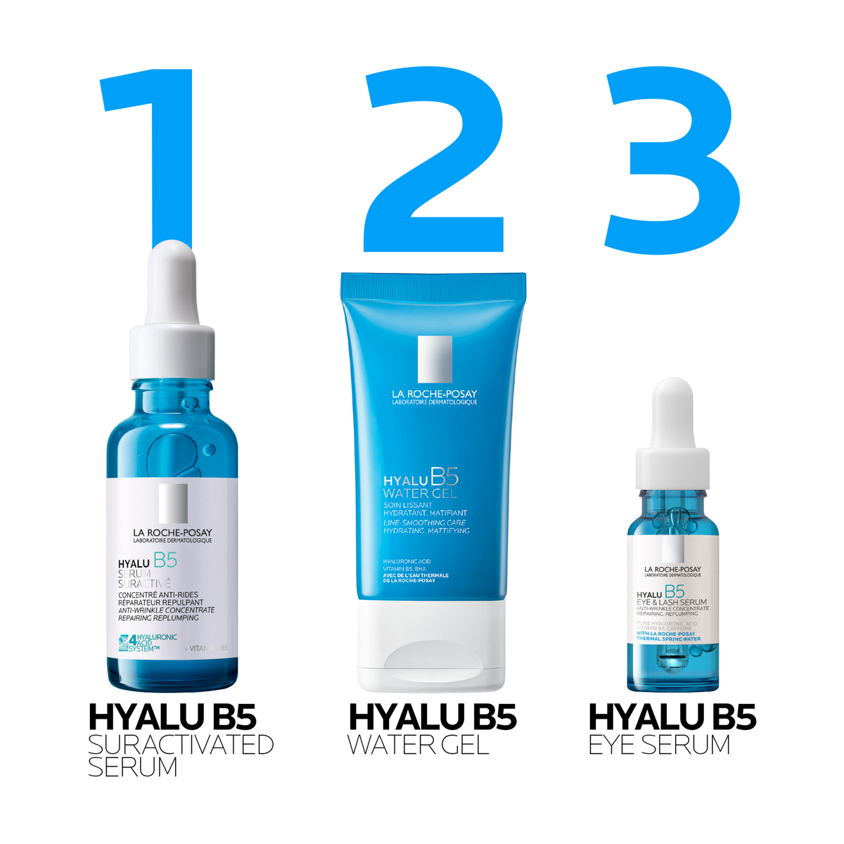 La Roche-Posay Hyalu B5 Instant Fresh Cooling Water-breaking Gel combining Hyaluronic Acid, Vitamin B5 and BHA 40ml