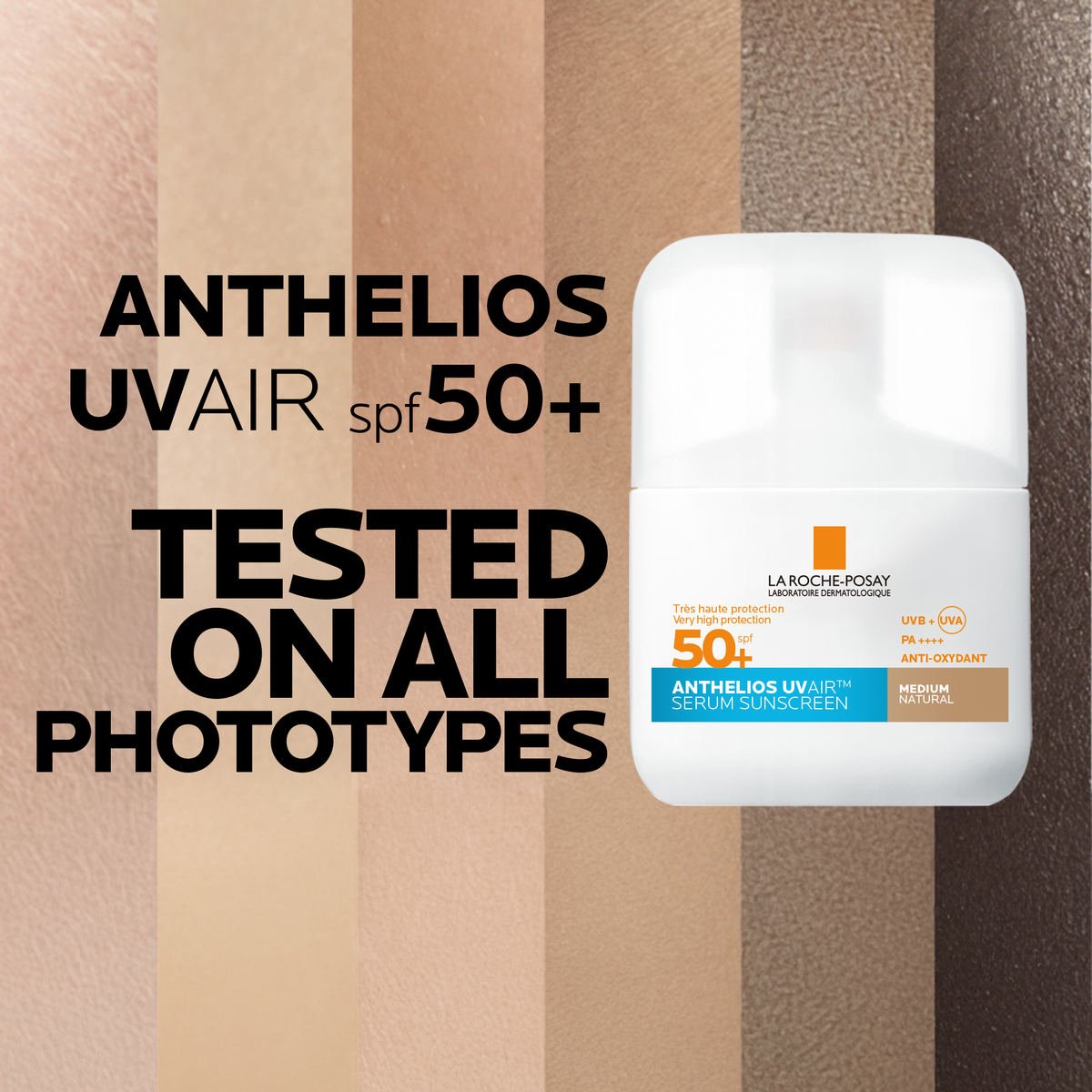La Roche Posay Anthelios UVAIR Serum Sunscreen SPF50+ Medium, 50ml