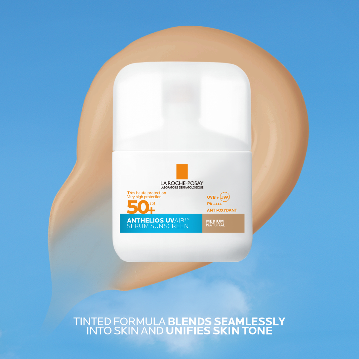 La Roche Posay Anthelios UVAIR Serum Sunscreen SPF50+ Medium, 50ml