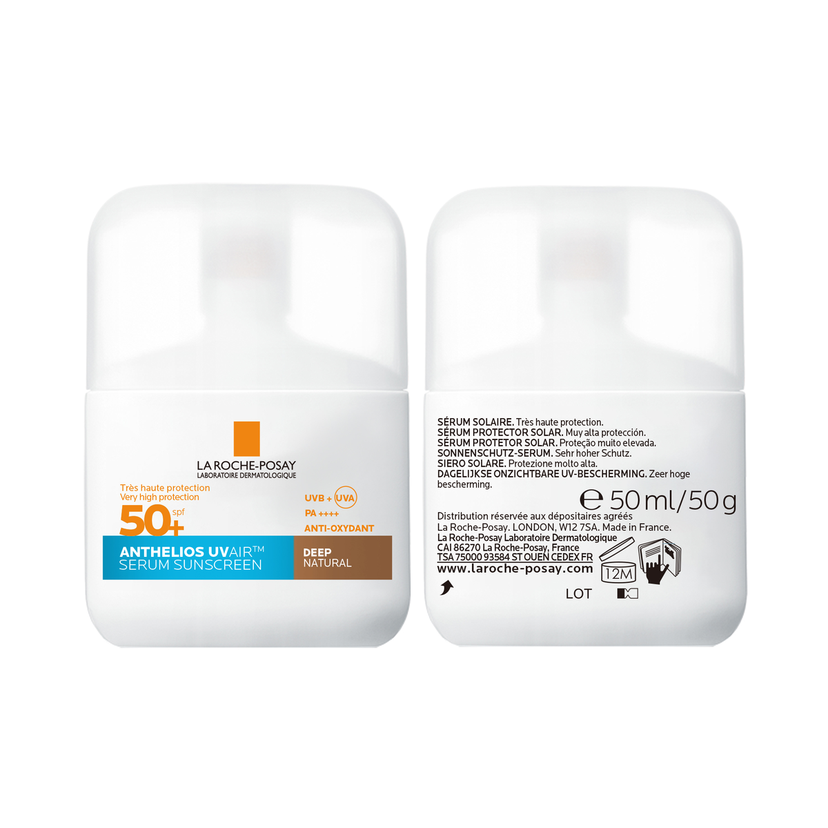 La Roche Posay Anthelios UVAIR Serum Sunscreen SPF50+ Deep, 50ml