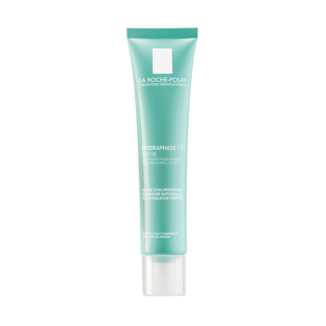 La Roche-Posay Hydraphase Intense UV Rich cream tube on a white background