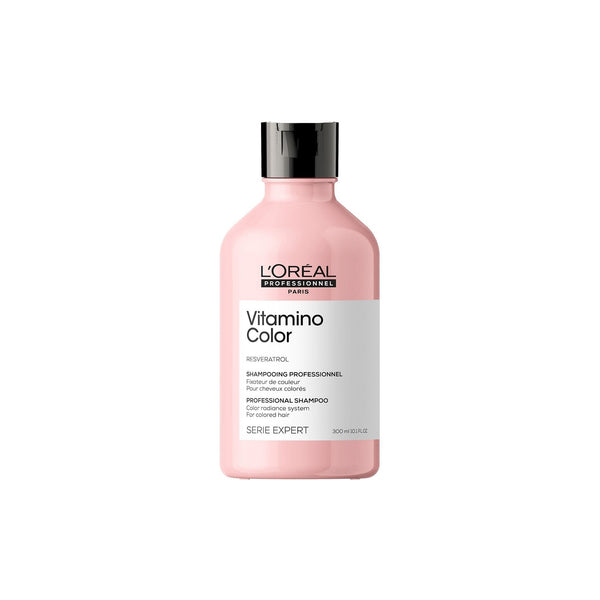 L'Oreal Vitamino Color shampoo bottle on a white background