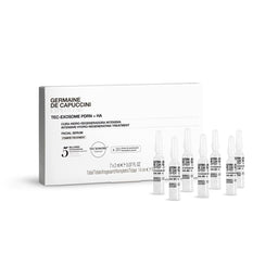 Germaine de Capuccini skincare treatment with ampoules and packaging on a white background