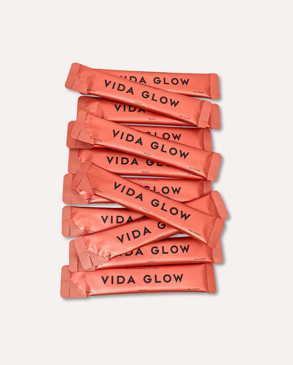 Ornage Vida Glow Natural Marine Collagen Sachets - Peach sachets