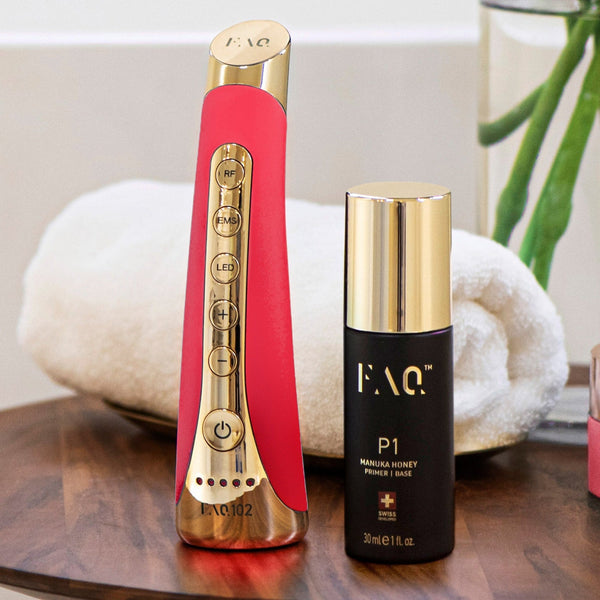 FOREO FAQ 102 High-Frequency Red Light Therapy LED Wand Pink Ruby