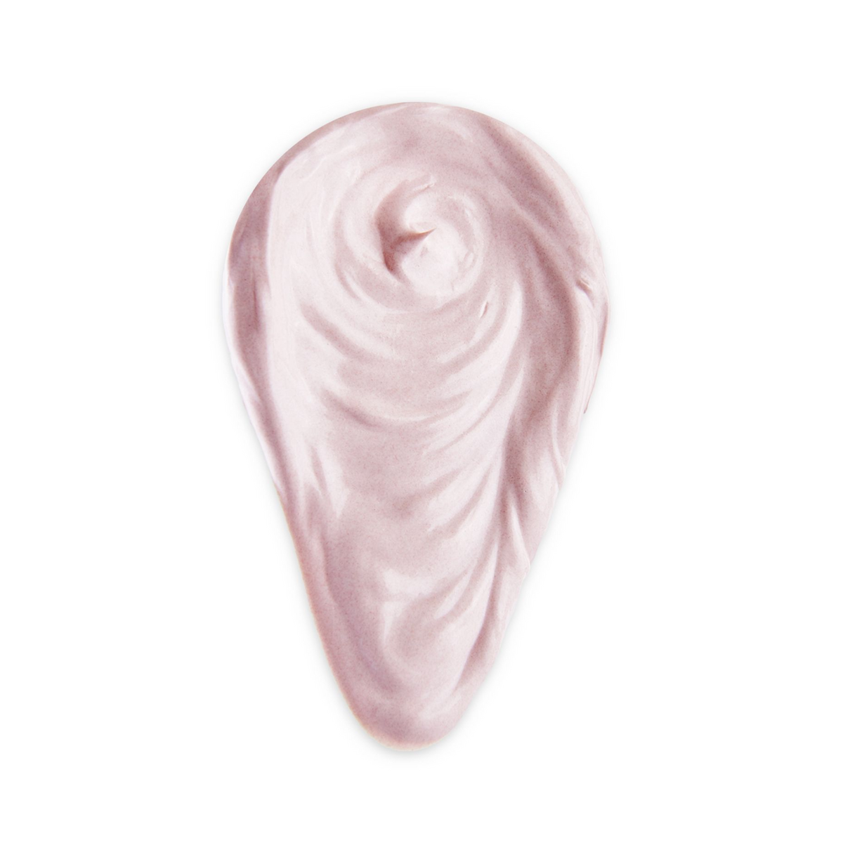 Pink cream swirl on a white background
