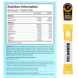 Humantra Apricot Electrolyte Powder, 20 Sachets