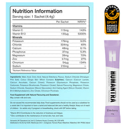 Humantra Elderberry Electrolyte Powder, 20 Sachets