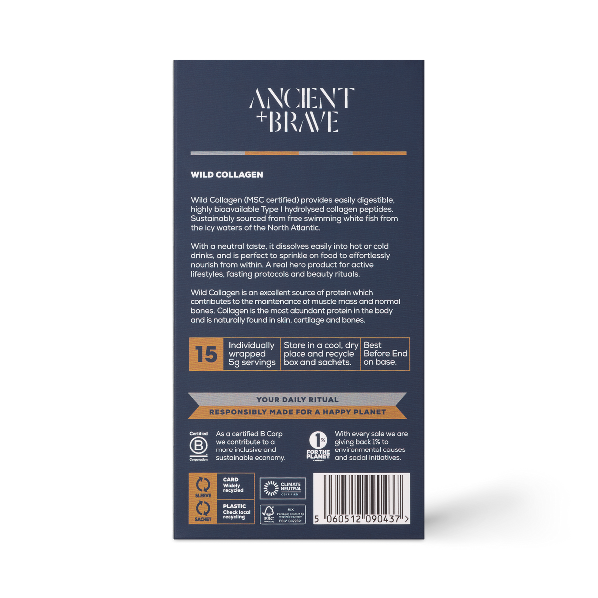 Ancient + Brave Wild Collagen Supplements Sachets