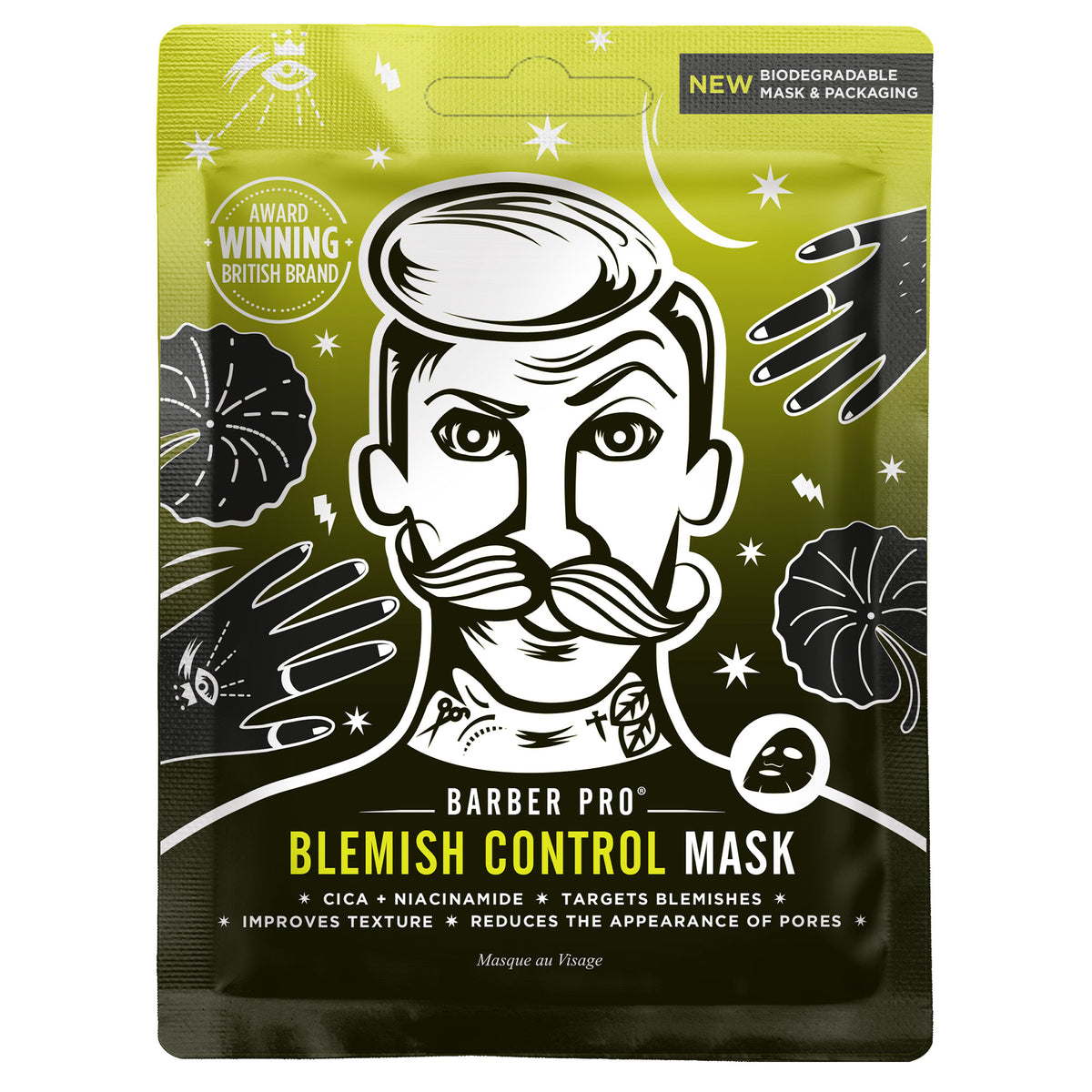 BARBER PRO Blemish Control Face Sheet Mask