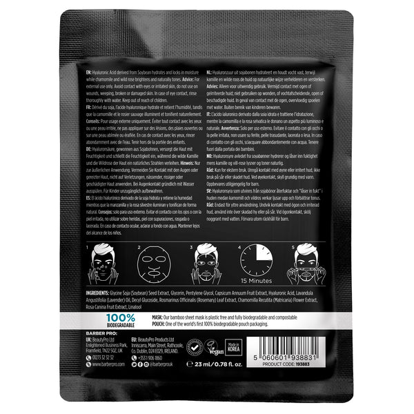 BARBER PRO Hydrating Face Sheet Mask