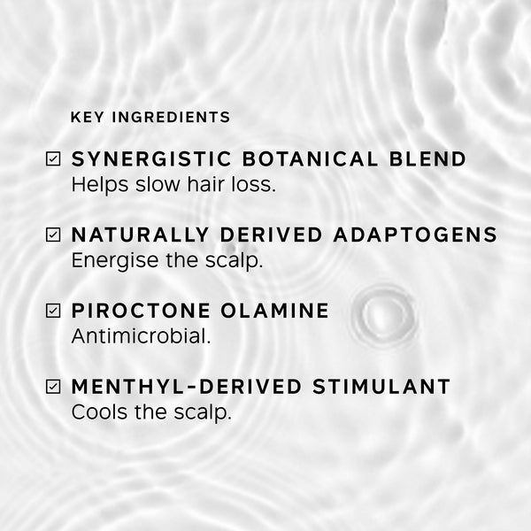 List of key ingredients with a white background