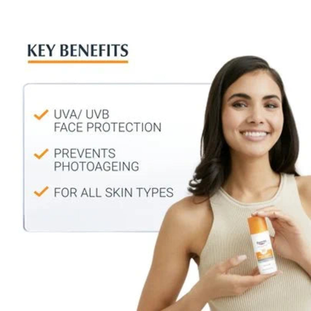 Eucerin Photoaging Control Sun Fluid SPF30 50ml key benefits