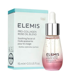 Elemis Pro-Collagen Rose Oil Blend with packaging on a white background