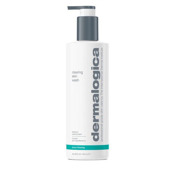 Dermalogica skin wash bottle on a white background