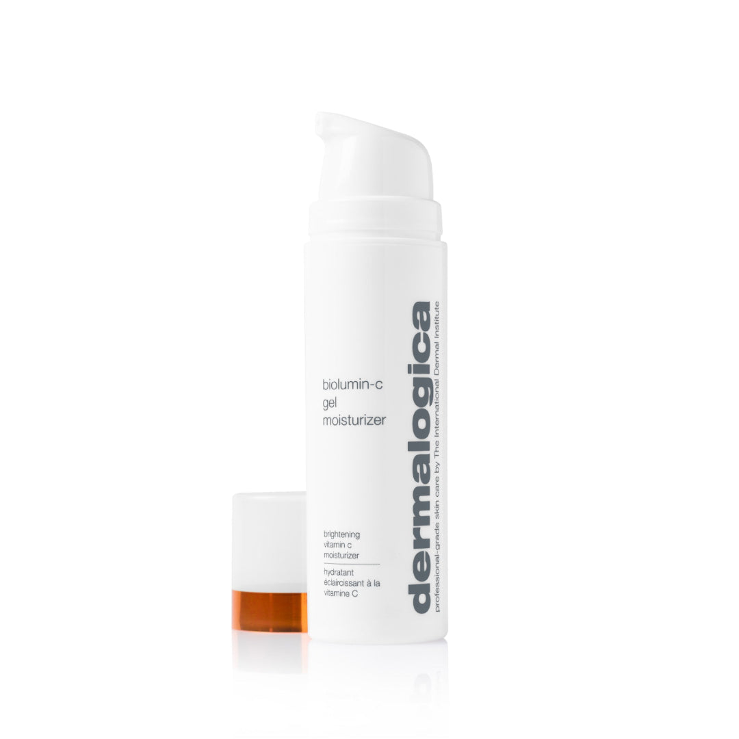 Dermalogica bolumin-c gel moisturizer bottle on a white background