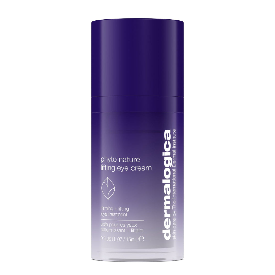Dermalogica phyto nature lifting eye cream bottle on a white background