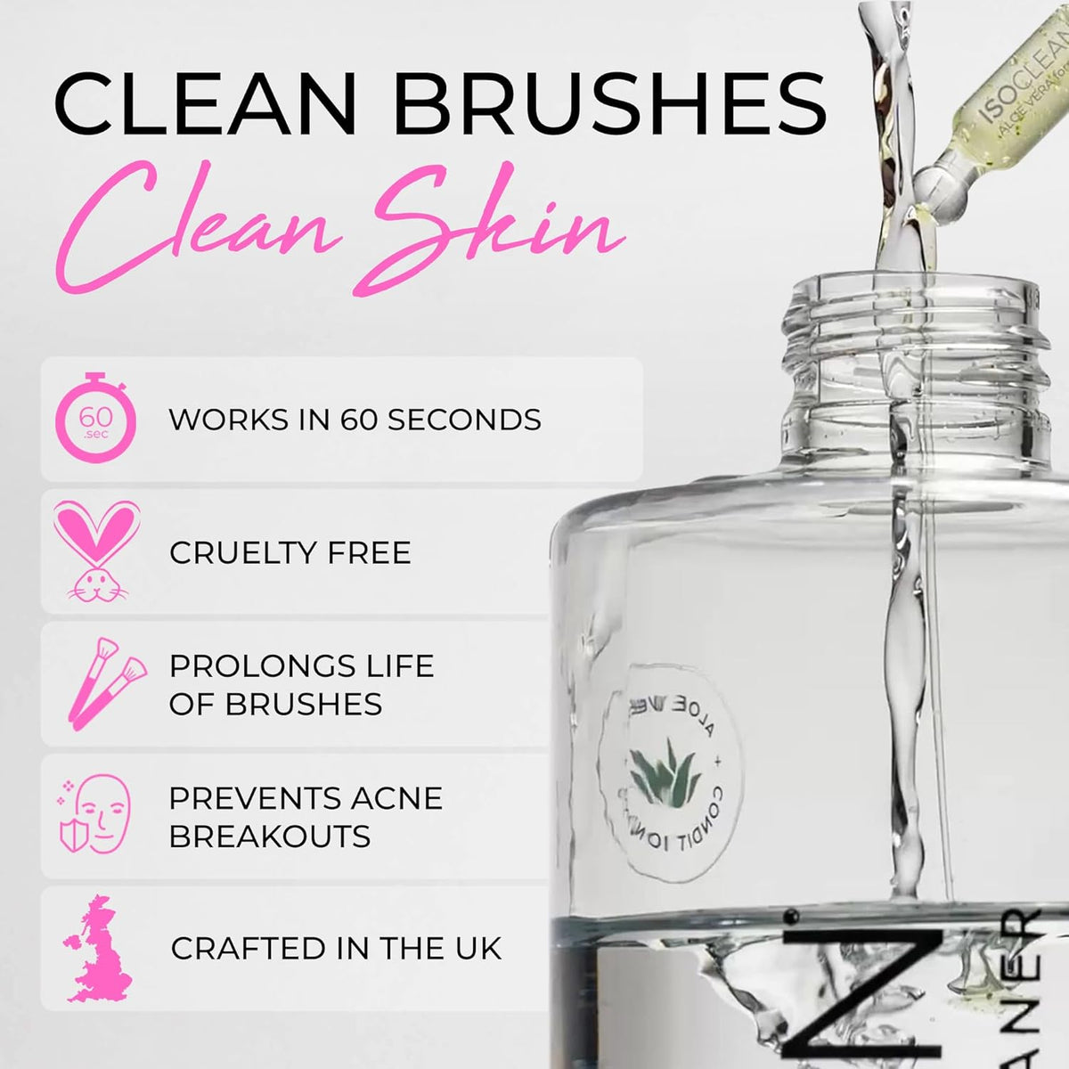 ISOCLEAN Makeup Brush Cleaner With Detachable Dip Tray