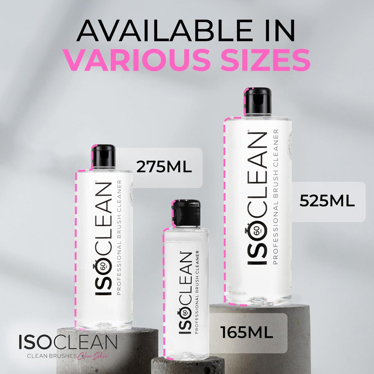 ISOCLEAN Makeup Brush Cleaner With Pour Top 275ml