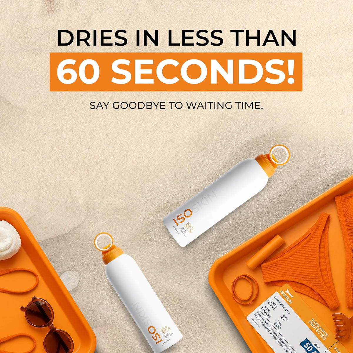 ISOSKIN Halo Spray Sunscreen SPF50 - PA+++ UVA/UVB Protection