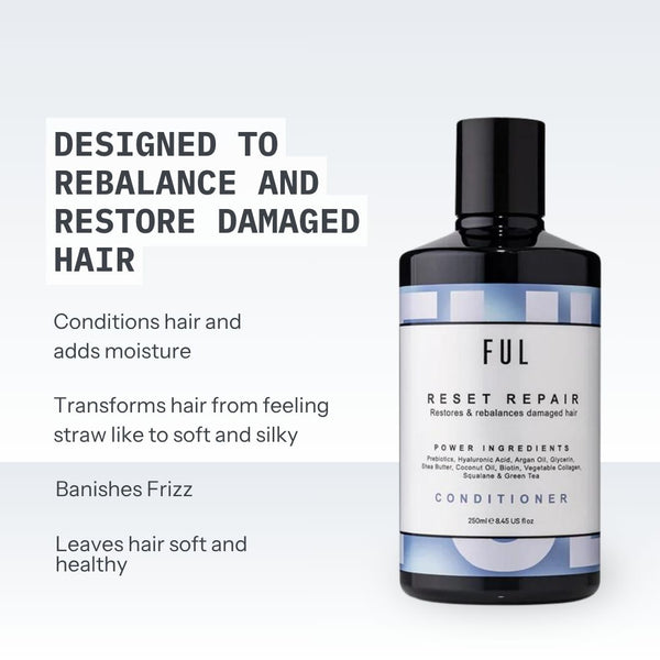 FUL Reset Repair conditioner bottle with text on a white background