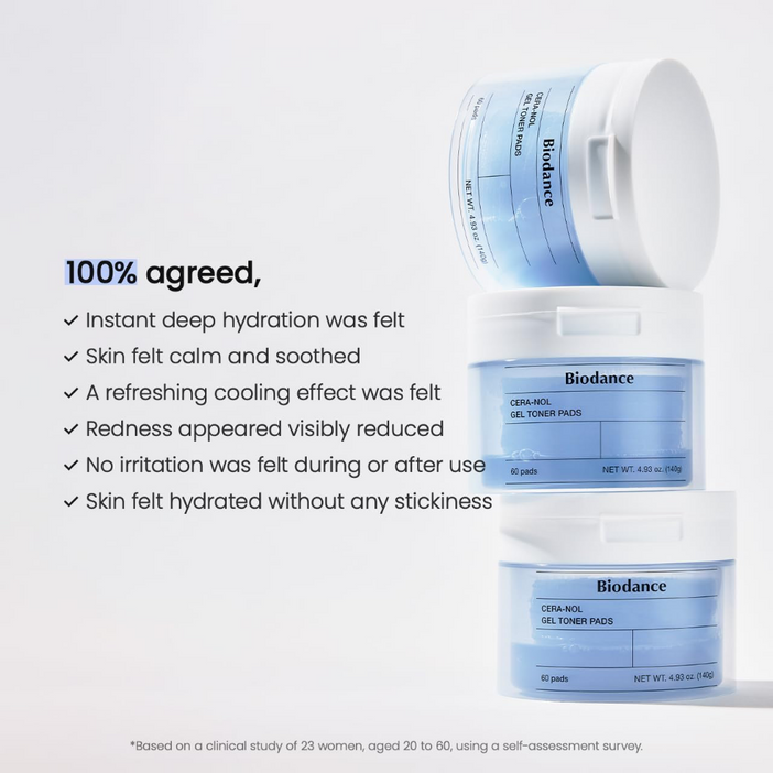 Biodance Cera-nol Gel Toner Pads 60 Pads